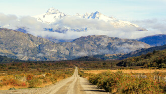 Vista de la Carretera Austral, en la región de Los Lagos (Chile)