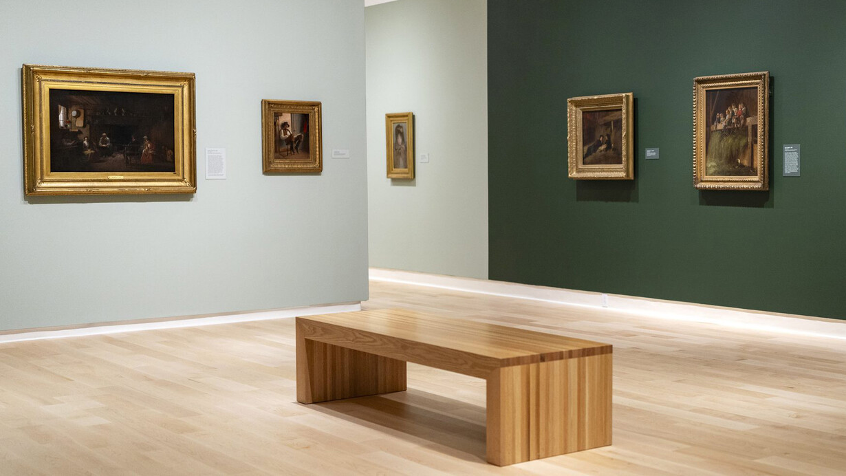 Eastman Johnson, Eastman Johnson and Maine, exhibition view. Courtesy of the Colby College Museum of Art