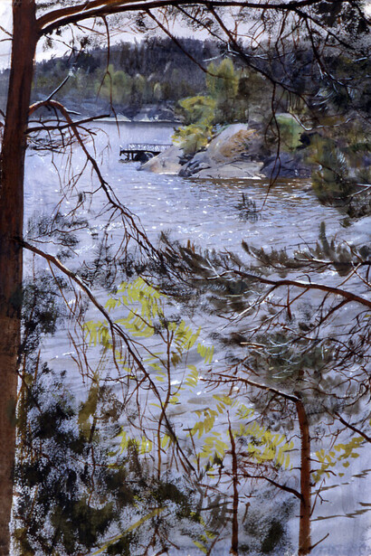 Anders Zorn, Die kirchenbucht bei lidingö, 1883. Courtesy of Hamburger Kunsthalle