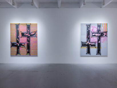 Jorge Rios, for my next trick... exhibition view. Courtesy of Pan American Art Projects