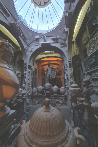 Sir John Soane's Museum, located in Lincoln's Inn Fields, London, England, dates back to the late 18th and early 19th centuries