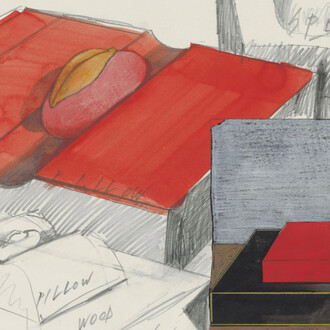 Ken Price, Specimens on pillow bases (detail), 1965. Courtesy of Matthew Marks