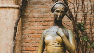 The statue of Juliet in Verona, Italy, a beloved tribute to Shakespeare’s heroine