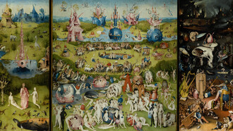 Hieronymus Bosch (1450-1516) «El jardín de las delicias», 1490-1500. Óleo sobre tabla. Museo del Prado, Madrid, España