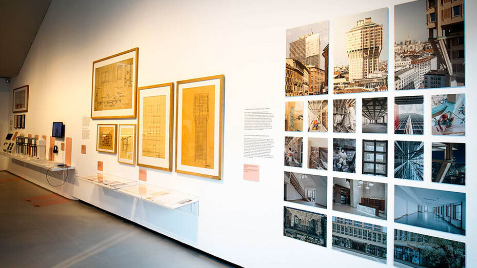 La torre velasca dei BBPR, exhibition view. Courtesy of Maxxi
