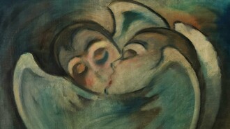 "Suudelma" (kiss), 1916, by the Finnish painter William Rosenberg