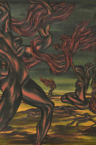 Inji Efflatoun, Composition Surréaliste, 1942 © Inji Efflatoun