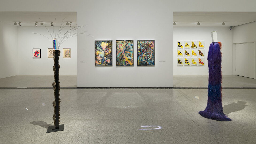 Liliane Lijn, Arise alive, exhibition view. Courtesy of MUMOK