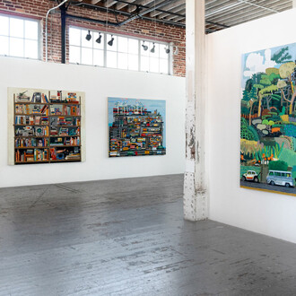 Bill Ward, Paintings, exhibition view. Courtesy of Gallery 16