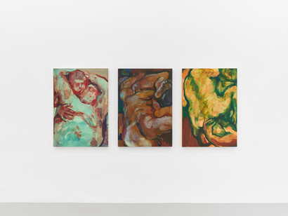 Various artists, The rosy crucifixion, exhibition view. Courtesy of Galleria Massimo Minini