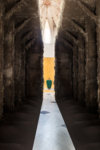 Delcy Morelos, Profundis, exhibition view. Courtesy of the Centro Andaluz de Arte Contemporáneo. Photo by Pepe Morón