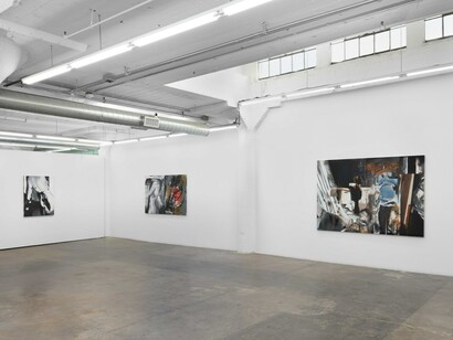 Petru Lucaci, Chiaroscuro, exhibition view. Courtesy of Nicodim Gallery