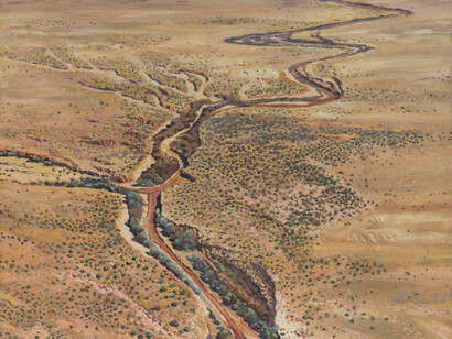 Woody Gwyn, El rio, 2023 - 2024. Courtesy of LewAllen Galleries