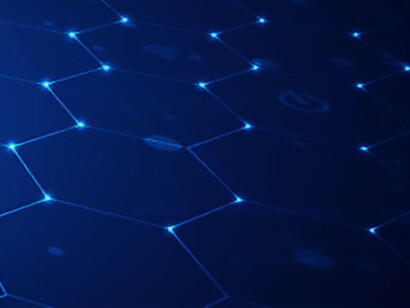 A futuristic aesthetic with a dark blue hexagon pattern, seamlessly blending technology and modern design for an alluring abstract appeal