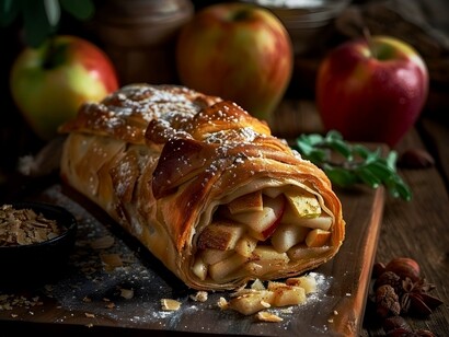 La storia dello strudel di mele risale al lontano XVI secolo, quando la ricetta venne introdotta in Austria dall'Impero Ottomano