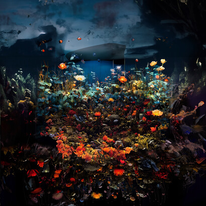 Mary Mattingly, Blue underground, 2023. Courtesy of Robert Mann Gallery