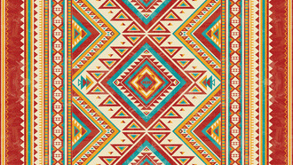 Geometric Pre-Hispanic pattern