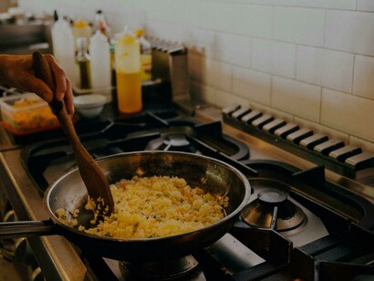 Arroz na frigideira