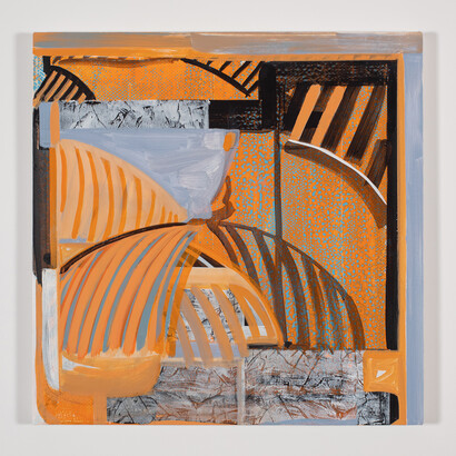 Pierre Obando, Fronds, 2018, Acrylic on canvas.