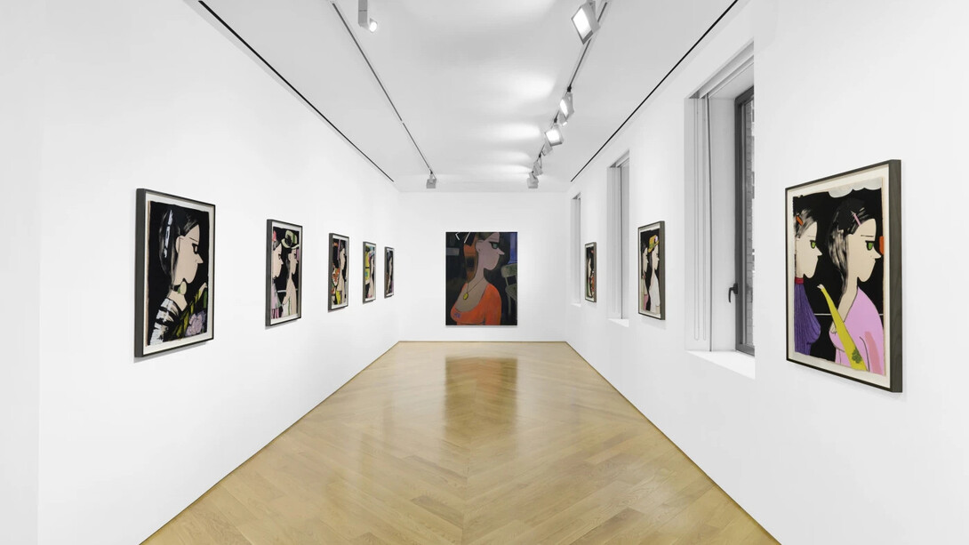 Ellen Berkenblit, exhibiton view. Courtesy of Anton Kern Gallery