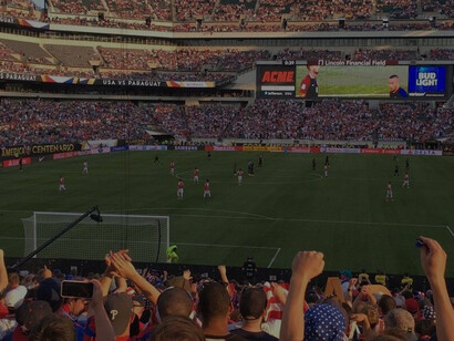 Lincoln Financial Field during an association football match between the United States men's national team and the Paraguay men's national team as part of Group A of the Copa América Centenario tournament