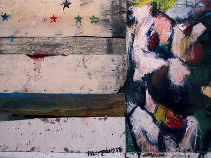 Jim Morphesis, Happy birthday, America,1988. Courtesy of Pan American Art Projects Gallery