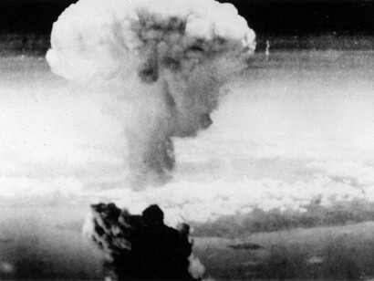 Il fungo atomico su Nagasaki, Giappone