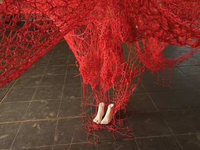 Chiharu Shiota. Courtesy of Blain Southern Gallery