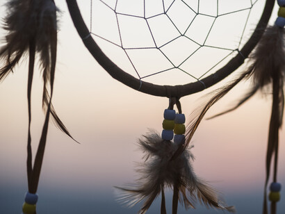 Traditionally, dream-catchers are hung over a cradle or bed as protection
