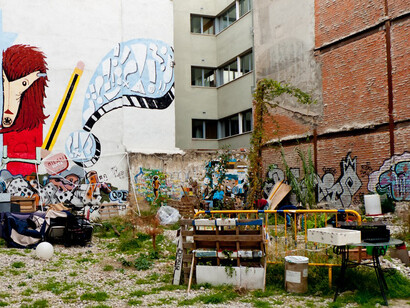 Arte callejera en el Patio Maravillas