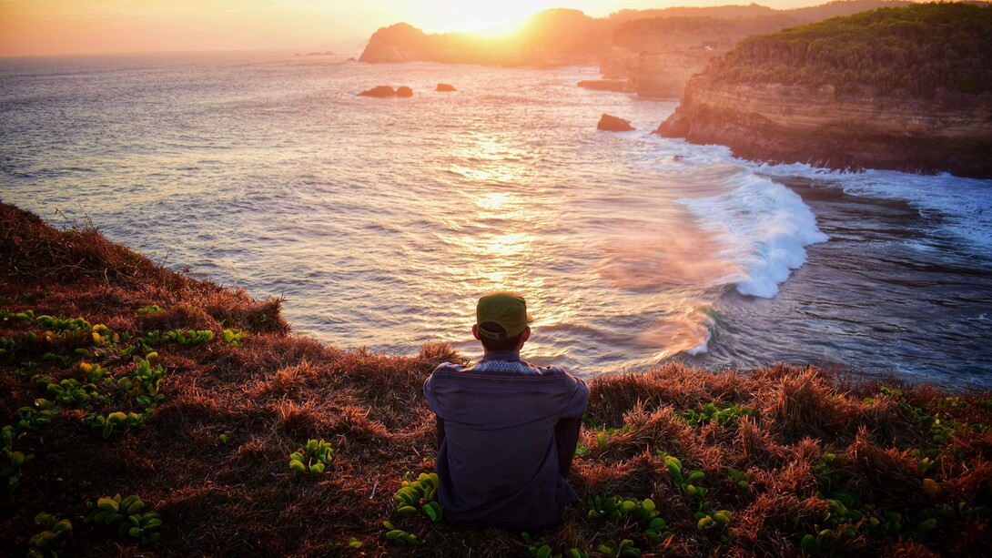 European man alone and coming to terms with the population decline