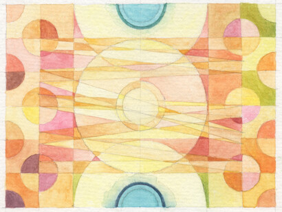 Transition #5, watercolour and pencil, Mark Weighton, 2020