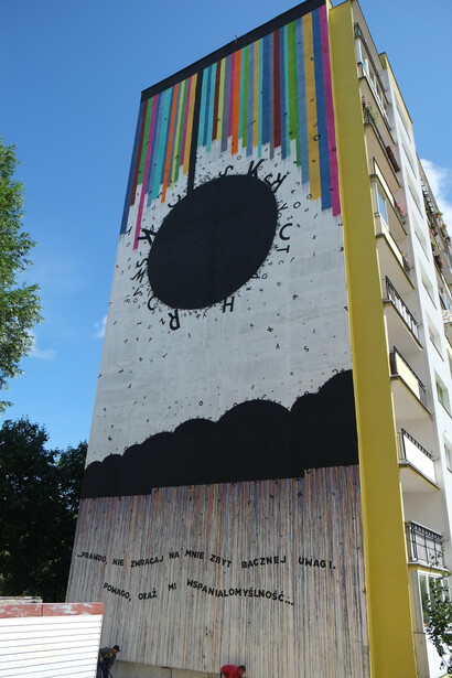 Opiemme, Vortex and Raimbow Irradiation, Monumental art, 2014. Gdansk Polonia