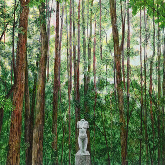 Amirhossein Bayani, Paradise (detail), 2023. Courtesy of Zawyeh Gallery